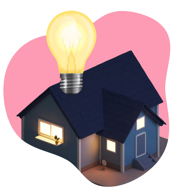 house with lightbulb